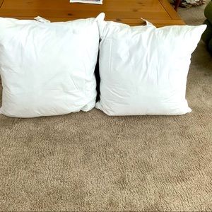 28 inch square throw pillows, pair, will sell each separately. NWT